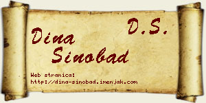 Dina Sinobad vizit kartica